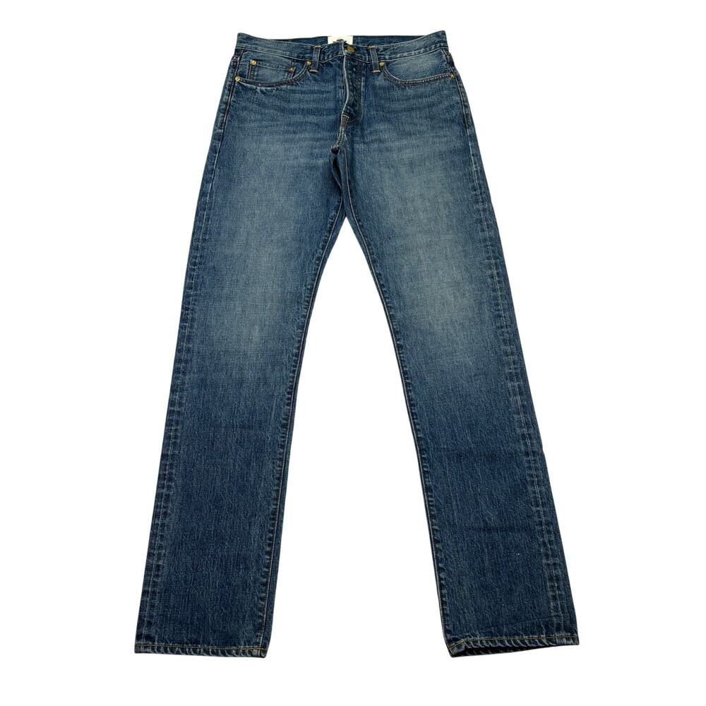 $295 Sid Mashburn Slim Straight Jeans Selvedge 33x34